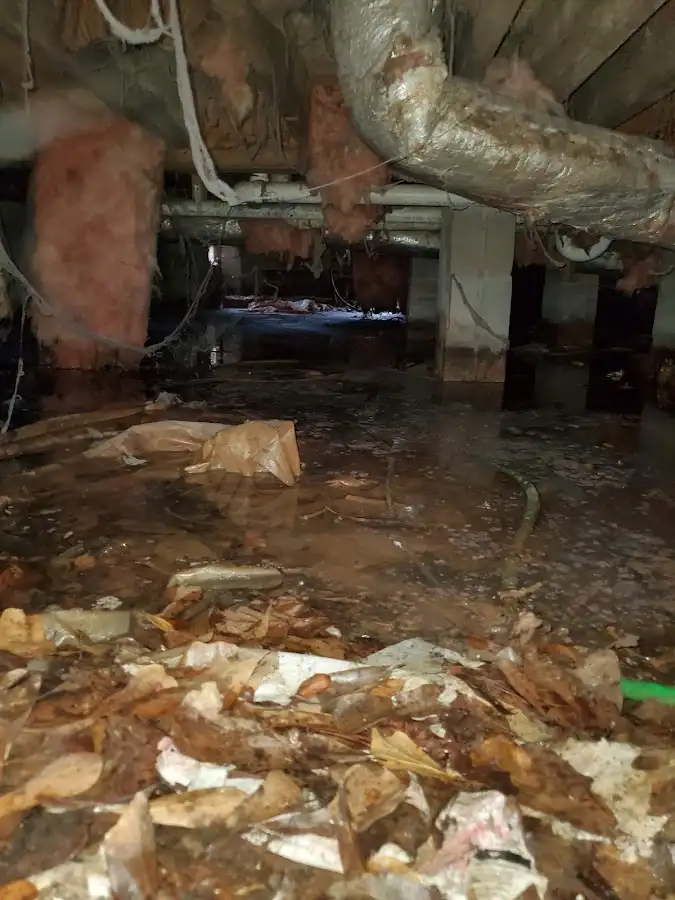 Crawl space flood assessment for Commercial Water Damage Restoration in Ridge Wood Heights