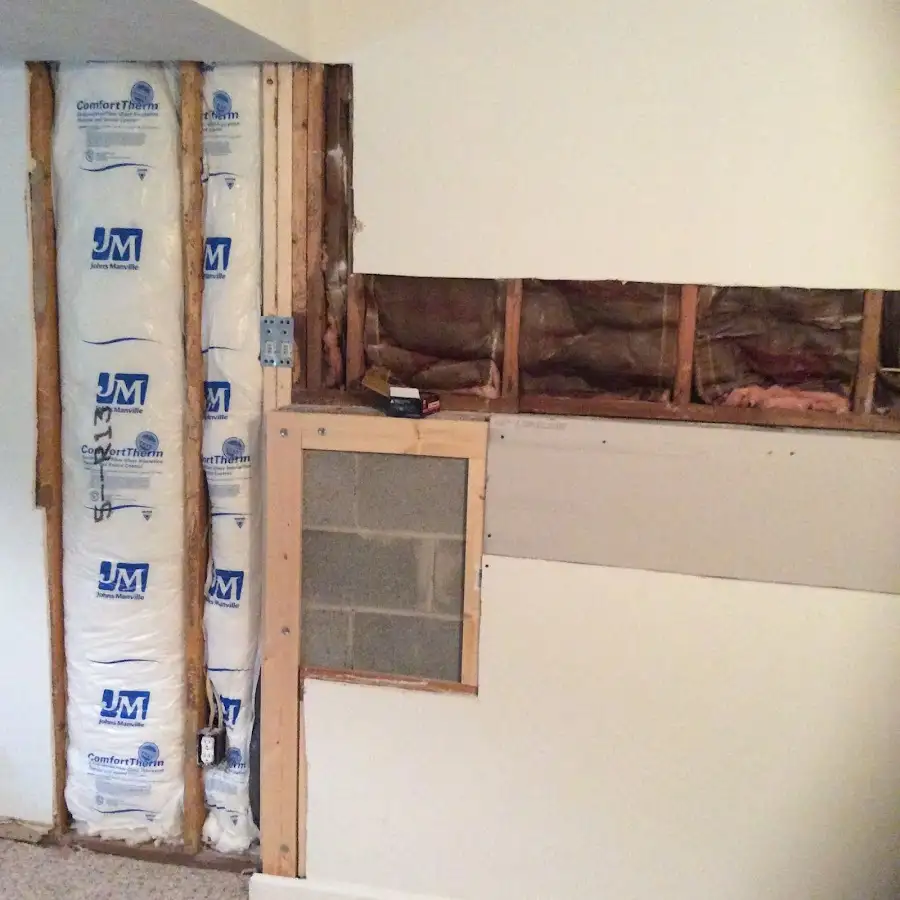 Wall insulation replacement during Structural Drying in Ridge Wood Heights